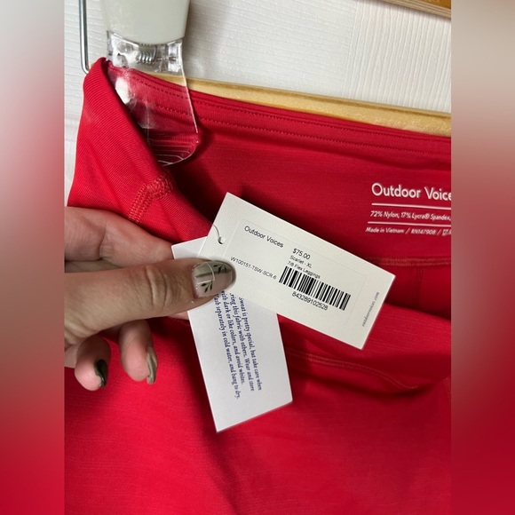 Outdoor Voices Flex 7/8 Leggings Scarlet Size XL NWT - Picture 5 of 9